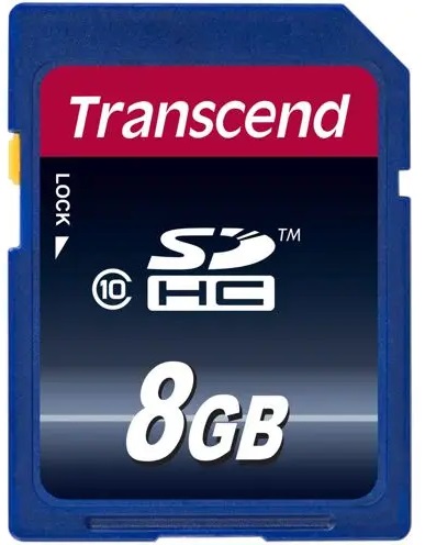 Cartão de Memória 8GB SDHC NAND Classe 10 - TRANSCEND