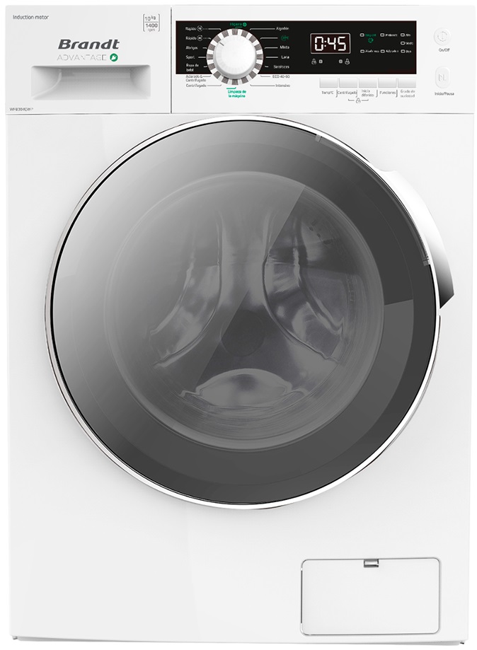 Máquina de Lavar Roupa 10kg 1400RPM WFB304QWP (Branco) - BRANDT