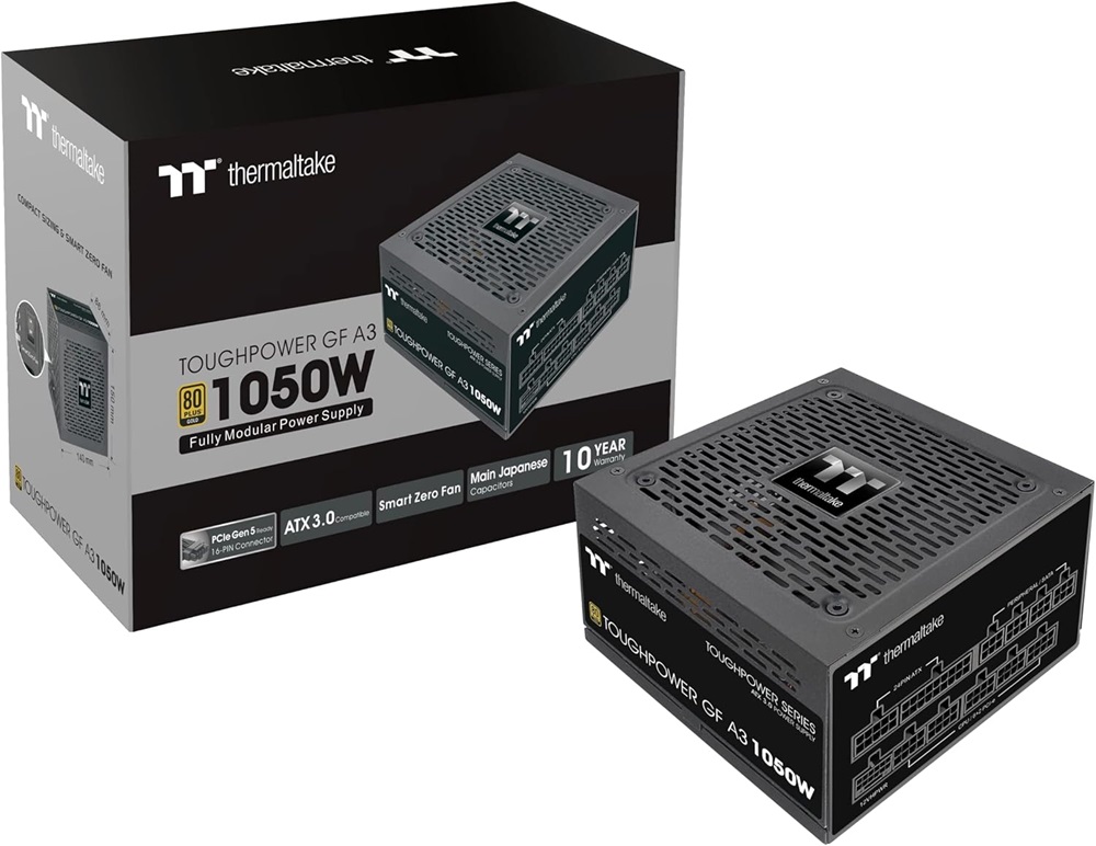 Fonte de Alimentação Toughpower GF A3 Gold 1050W (Preto) - THERMALTAKE