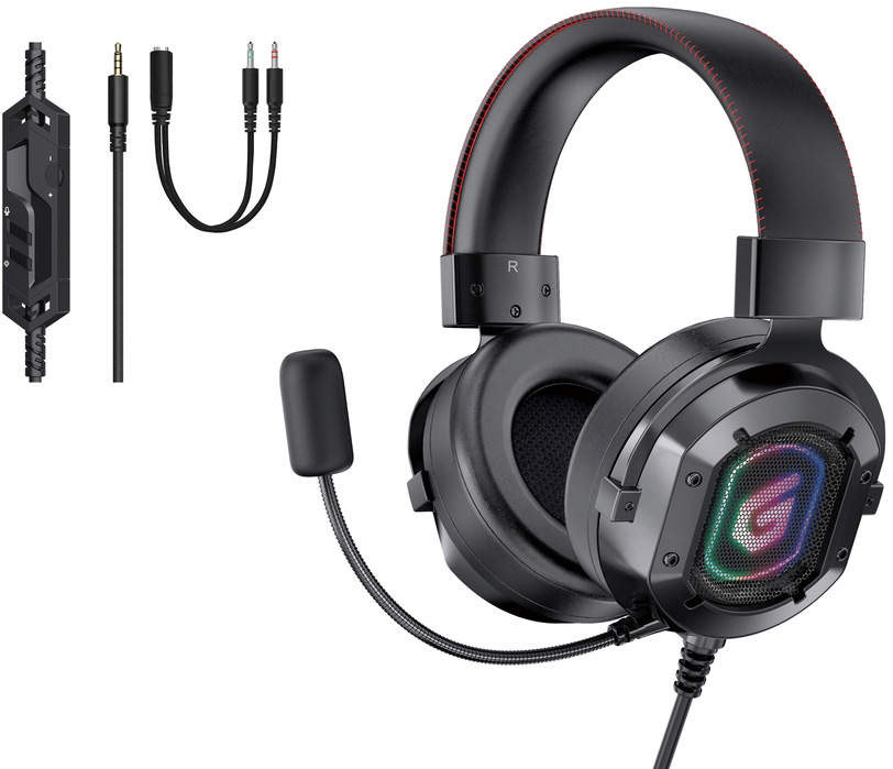 Auscultadores Headset Gaming 7.1 ATHAN03B (Preto) - CONCEPTRONIC