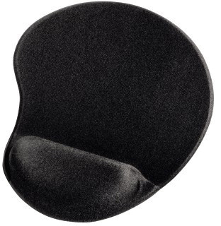 Tapete de Rato Ergonómico 200 x 230mm (Preto) - HAMA