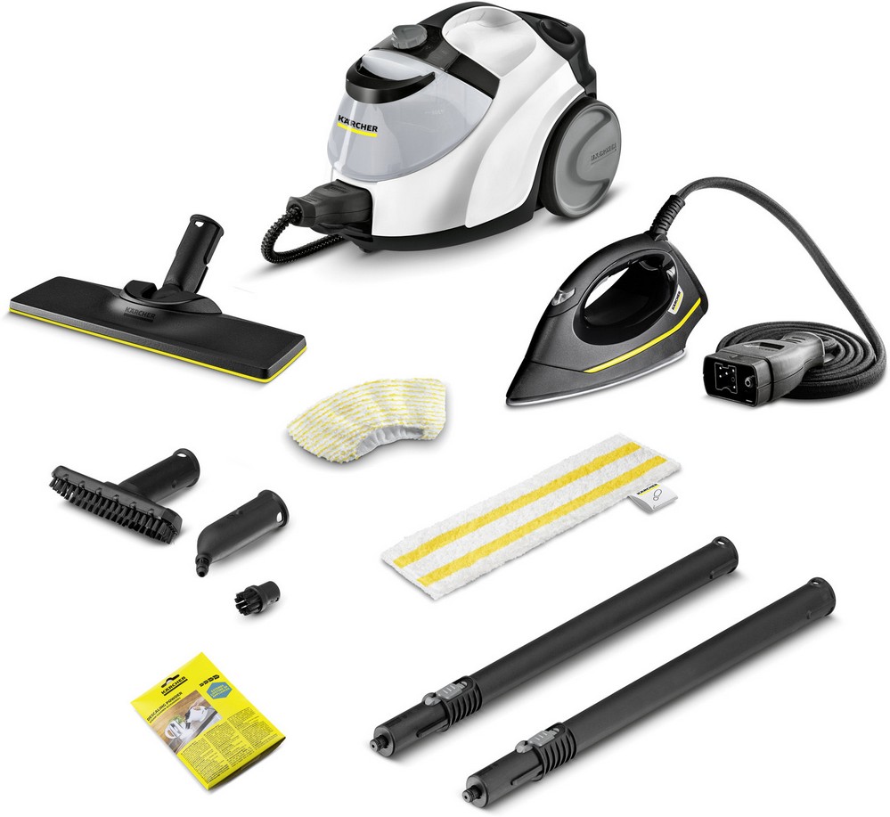 Máquina de Limpeza a Vapor SC 5 EasyFix Iron 1.5L 2250W (Preto/Branco) - KARCHER