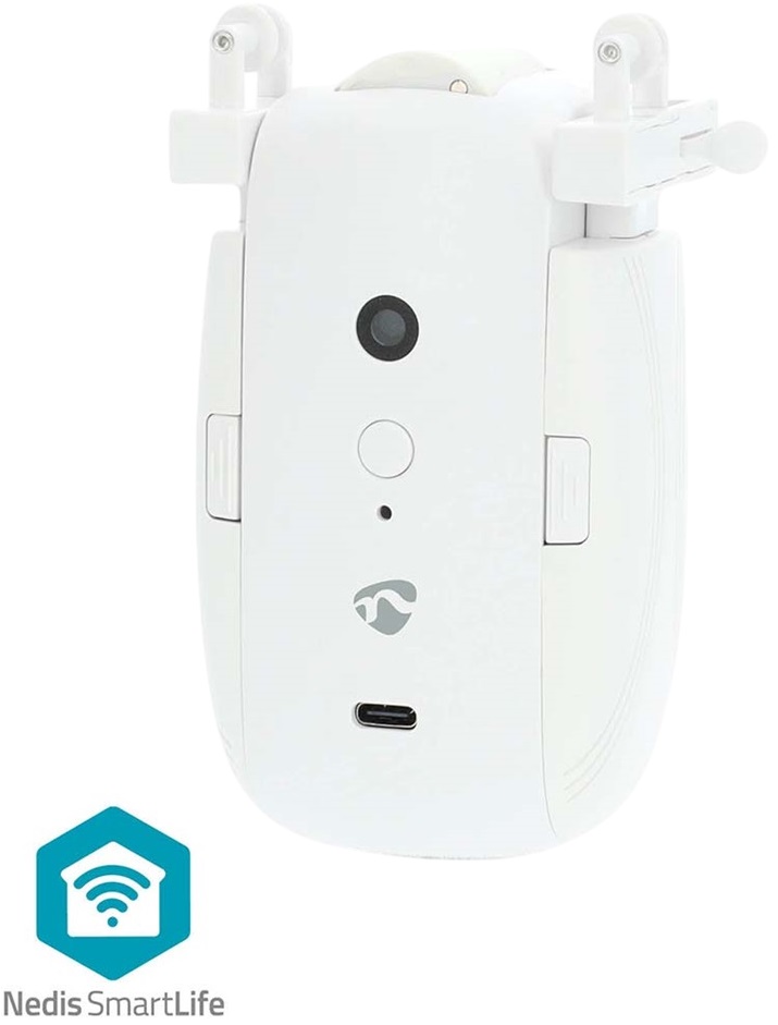 Robot de Cortinas Inteligente SmartLife em Calhas (Branco) - NEDIS