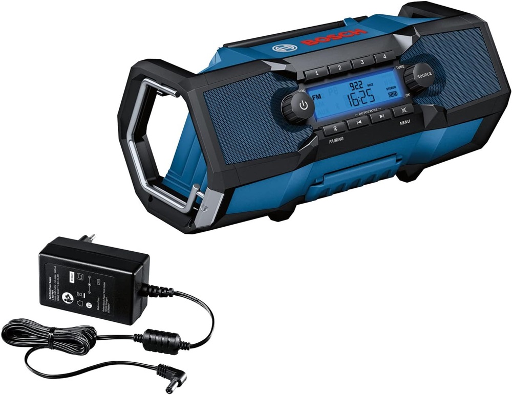 Rádio Portátil Digital GPB 18V - 2 C Professional (Preto/Azul/Prateado) - BOSCH