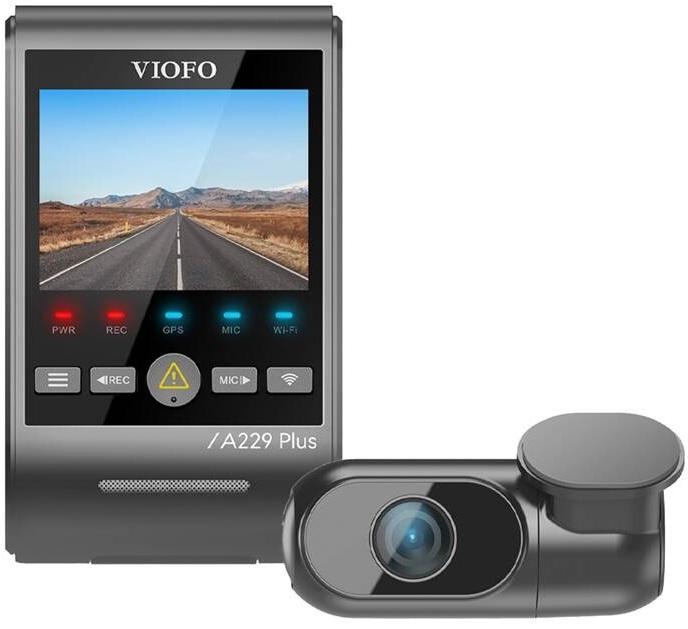 Gravador de Vídeo 2K 1080p + Câmara Traseira 1080p A229 PLUS 2CH - VIOFO