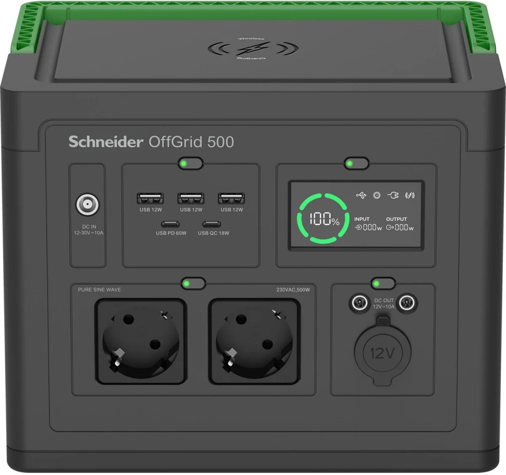 Estação de Energia Portátil 517Wh 749W PPS500 - GR (Preto/Verde) - APC