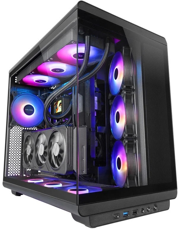 Caixa ATX MC - REV ARGB Vidro Temperado (Preto) - MARS GAMING