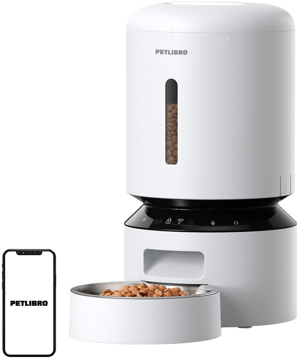 Dispensador de Comida Inteligente Granary 5L WiFi (Branco) - PETLIBRO