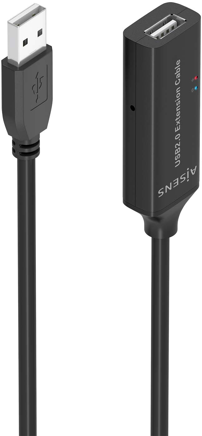 Cabo Extensão Amplificado USB3.2 Preto (15mts) - AISENS