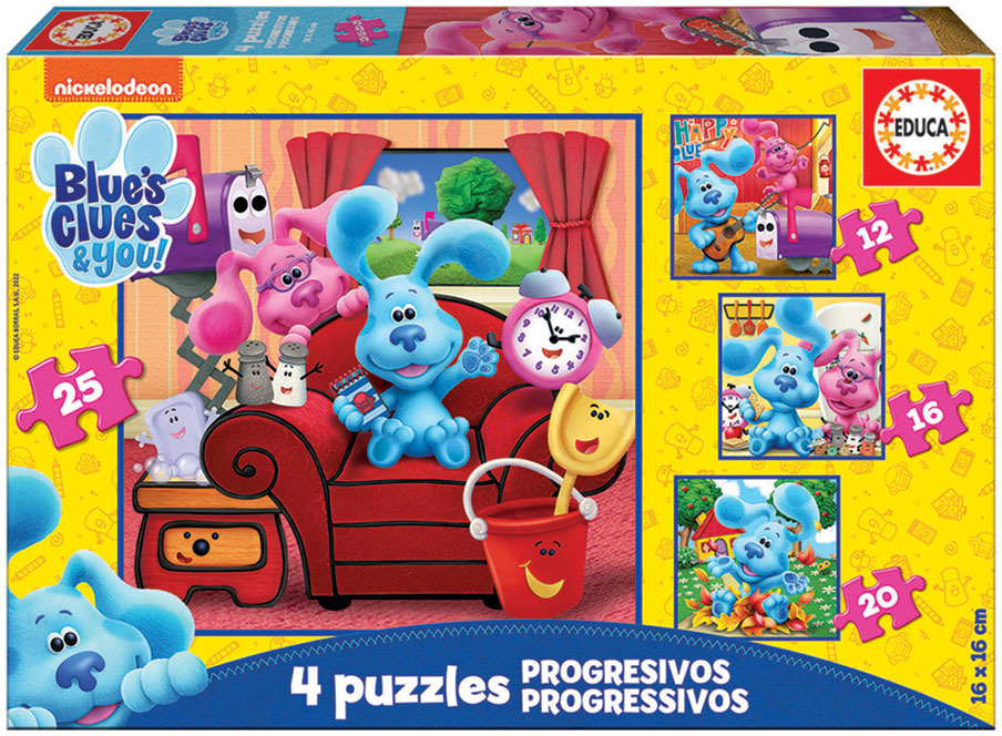 4x Puzzle Progressivo Blue´s Clues - EDUCA