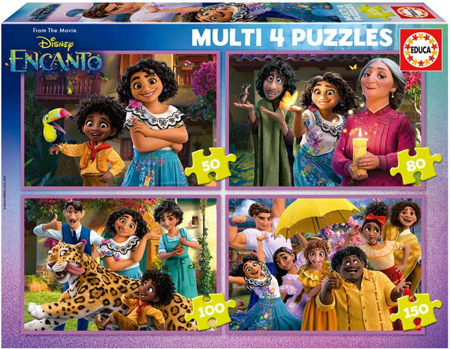 4x Puzzles Progressivos Disney Encanto - EDUCA