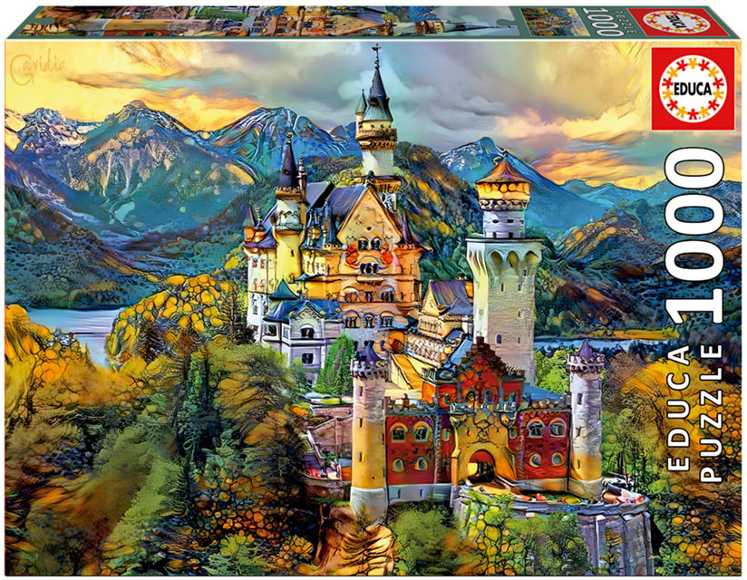 Puzzle 1000 Castelo de Neuschwanstein - EDUCA