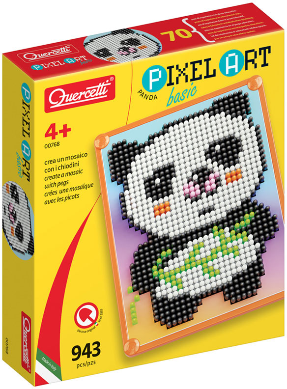 Pegs Pixel Art Basic Panda 943 pcs - QUERCETTI