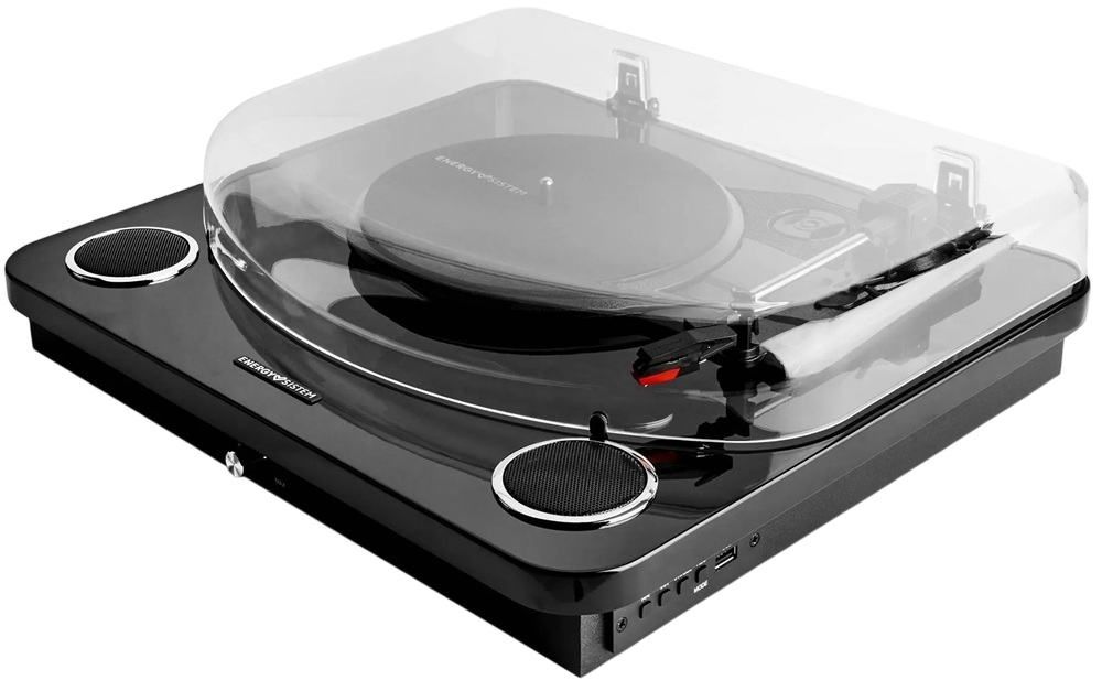 Gira Discos Bluetooth BlackSpin 33/45/78 RPM - ENERGY SISTEM