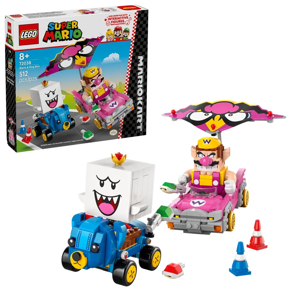 LEGO Super Mario: Mario Kart - Wario e Rei Bu - LEGO