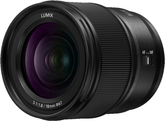 Objetiva S - S18 MILC Grande Angular (Preto) - PANASONIC