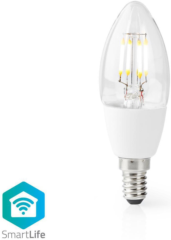 Lâmpada LED Inteligente Filamento E14 Wi - Fi 5W 400Lm 2700K - NEDIS