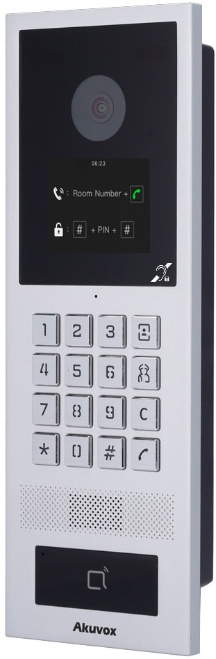 Video Porteiro IP Antivandálico de Superficie (Multi - Apartamentos) AK - S532 - BIM 2Mpx - AKUVOX
