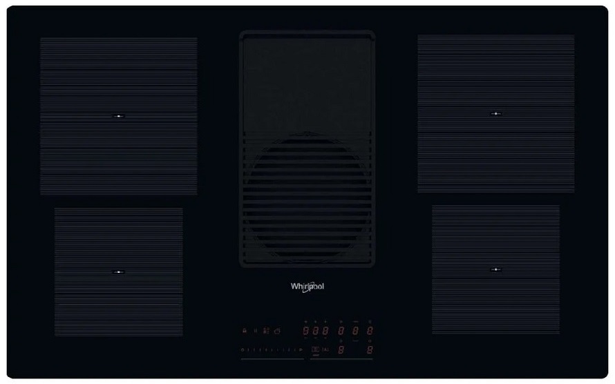 Placa de Indução WVH 92 K/1 4 Zonas 7400W c/ Exaustor (Preto) - WHIRLPOOL