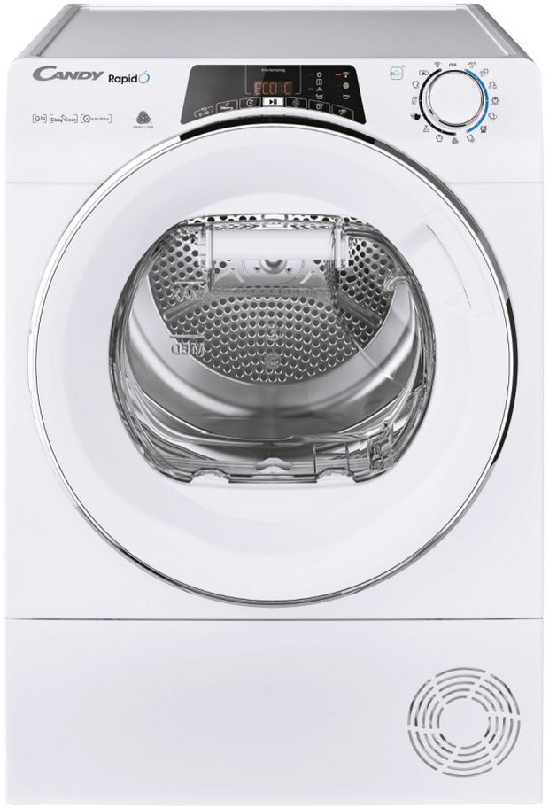 Máquina de Secar Roupa RapidÓ 9Kg ROE H9A3TCEX - S (Branco) - CANDY