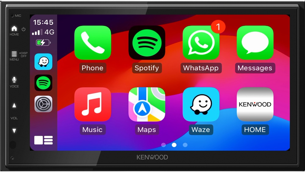 Auto Rádio Tátil 6.8 DMX5023DABS 4x 50W Bluetooth (MP3/WMA/AAC/WAV/FLAC) - KENWOOD