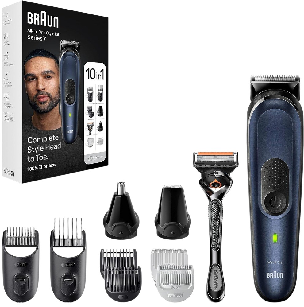 Máquina de Barbear Series 7 MGK7410 (Preto) - BRAUN