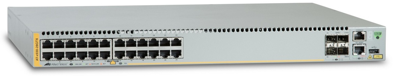 Switch de Rede Gerido L3 Gigabit Ethernet 1000 Mbit/s Cinzento - ALLIED TELESIS