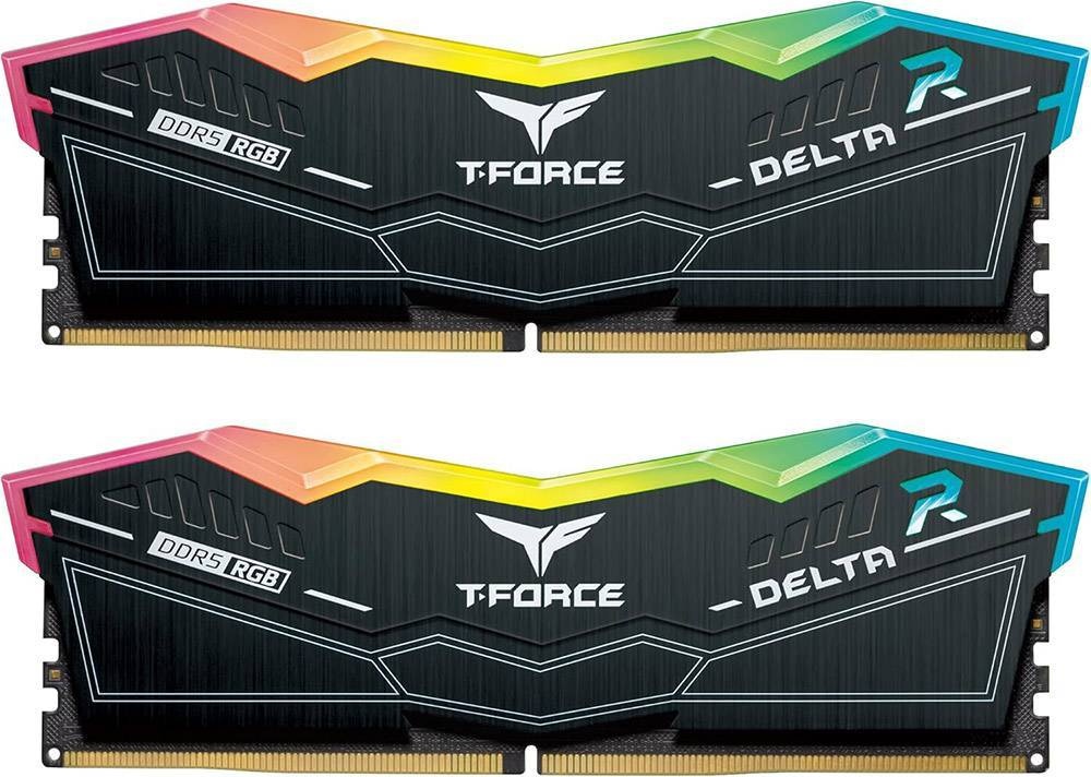 Memória RAM UDIMM T - Force Delta 32GB (2x16GB) DDR5 - 6400MHz (AMD Expo/Intel XMP) CL32 - TEAMGROUP