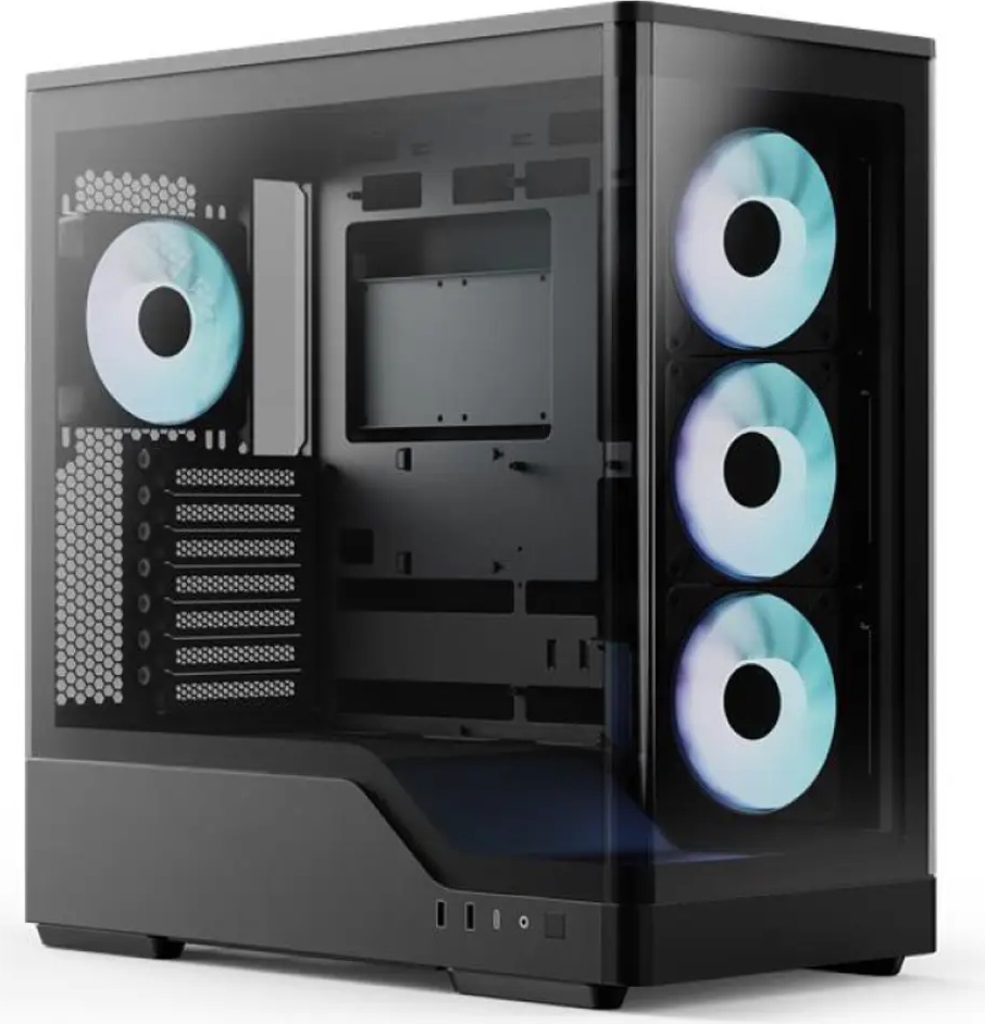 Caixa ATX P500A Glass (Preto) - AEROCOOL