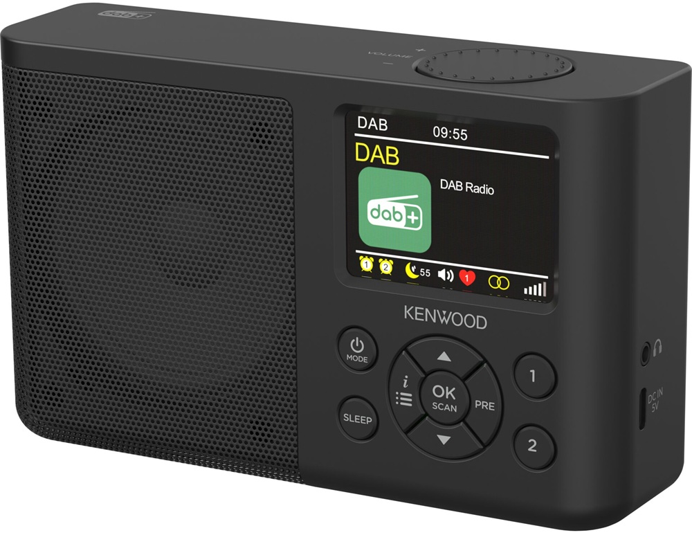 Rádio Portátil Digital CR - M33DAB (Preto) - KENWOOD