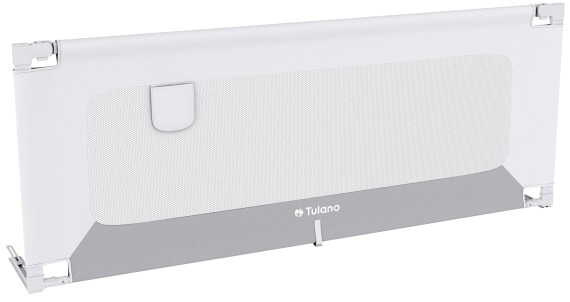Barreira de Cama 180cm p/ Cama (Branco/Cinza) - TULANO