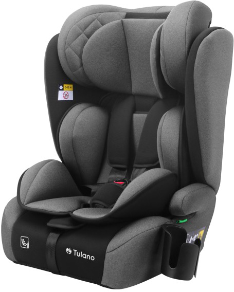 Cadeira Auto Bebé/Criança Zooma 25 (Cinza/Preto) - TULANO
