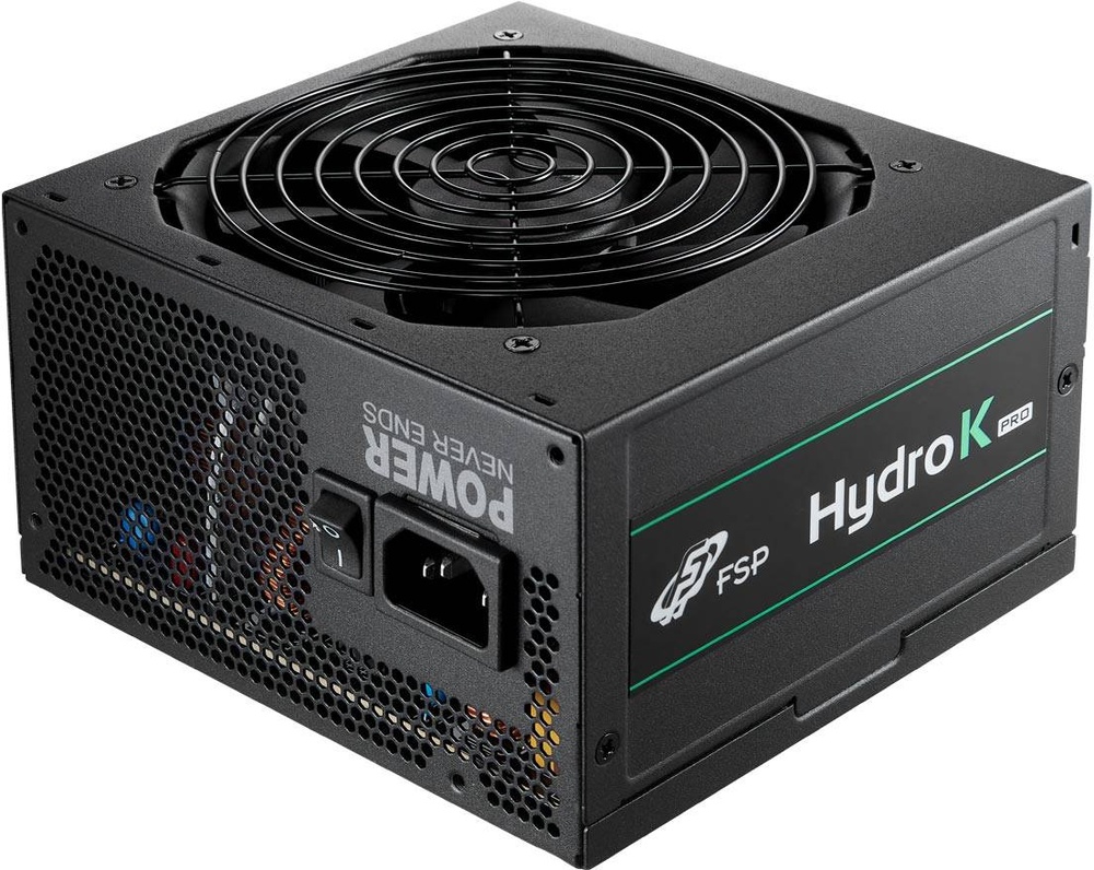 Fonte de Alimentação ATX Hydro K PRO 600W 80 Plus Bronze (Preta) - FSP