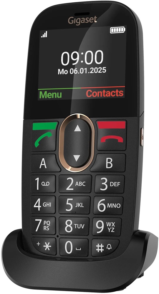 Telemóvel Sénior 2,31 GL695 (Preto) - GIGASET