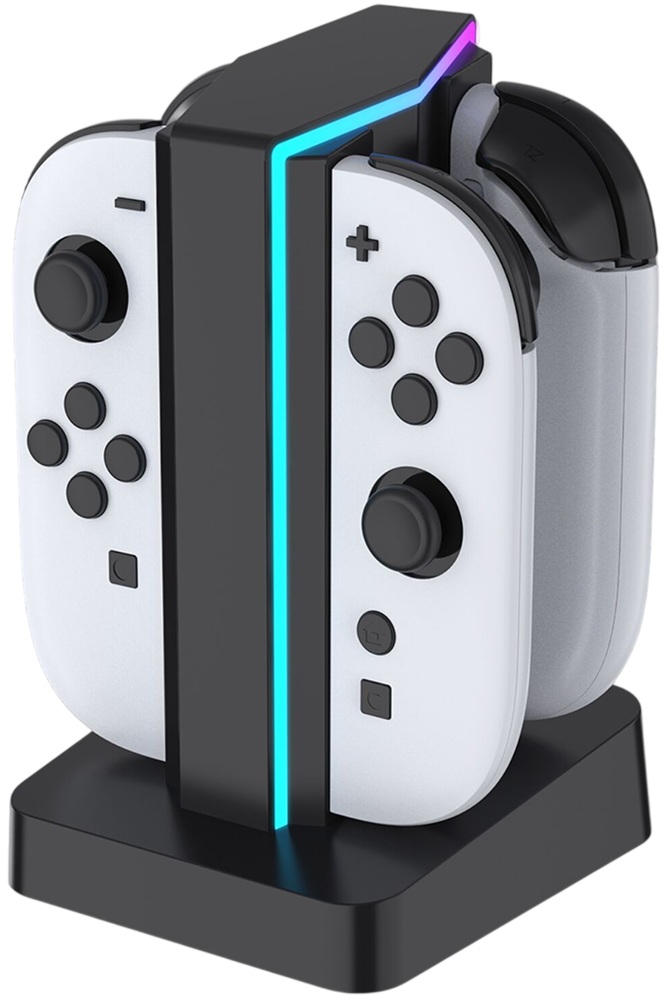 Estação de Carregamento LED 4 - EM - 1 p/ Comandos Nintendo Switch 2 - READY2GAMING