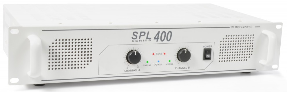 Amplificador PA Branco 2x 200W 19 (SPL 400) - SPL