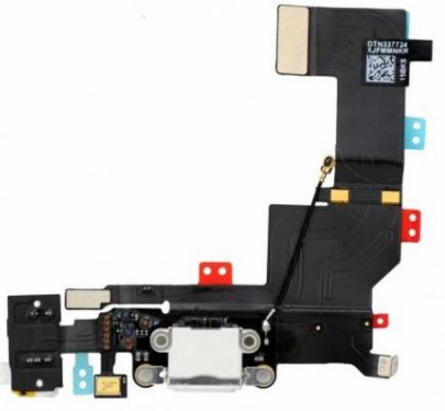 Flex. Conector Carga+Audio+Microfone Branco Iphone 5S