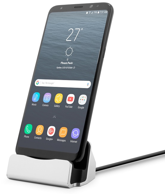 Docking de Carga USB-C para Smartphone