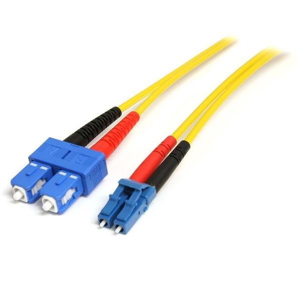 Cabo de Fibra Ótica SMFIBLCSC1 LC SC Amarelo (1 m) - STARTECH