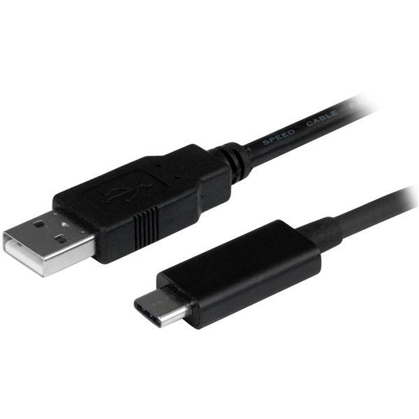 Adaptador USB A Macho - USB C Macho (1 m) Preto - STARTECH