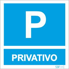 Sinais de Parque de Estacionamento - Fotoluminescente 1F. 300x300mm