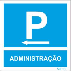 Sinais de Parque de Estacionamento - Alumínio (0.8mm espessura) 400x400mm