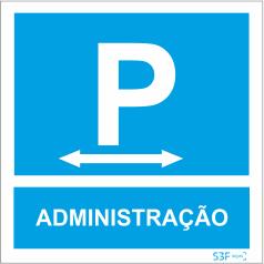 Sinais de Parque de Estacionamento - Fotoluminescente 1F. 400x400mm