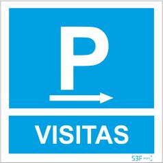 Sinais de Parque de Estacionamento - Fotoluminescente 1F. 400x400mm