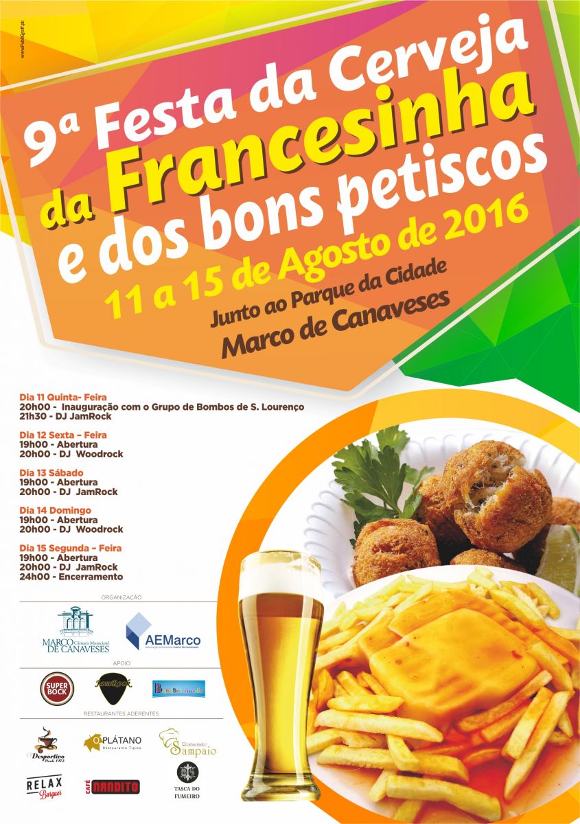 9ª Festa da Cerveja, da Francesinha e dos Bons Petiscos | AEMarco