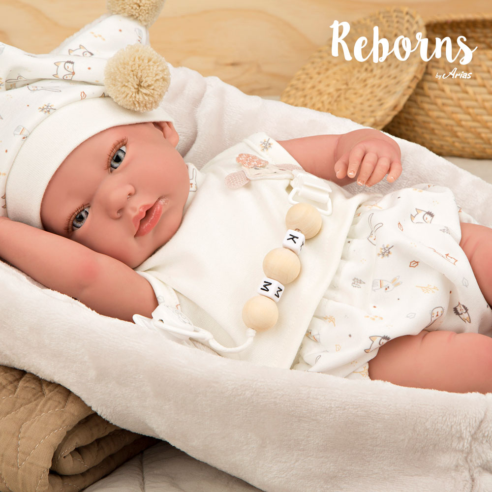 Comprar Bebé Reborn Raquel 40cm com manta e peluche de Arias