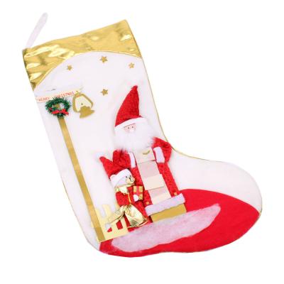 Decorative Red Christmas stocking 2 Assorted