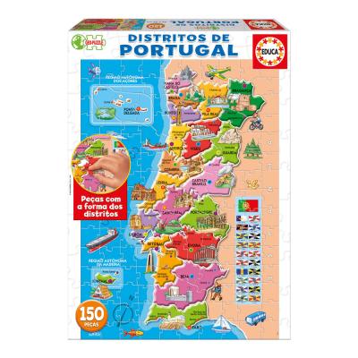 Puzzle Junior Distritos Portugal 150