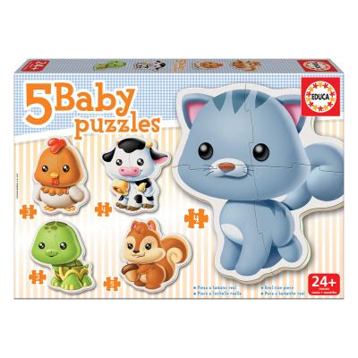 5 Baby Puzzles Animales