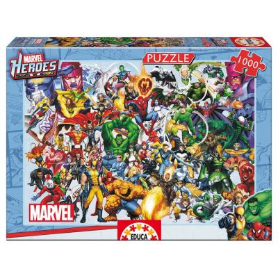 Puzzle 1000 Peças Heróis Marvel